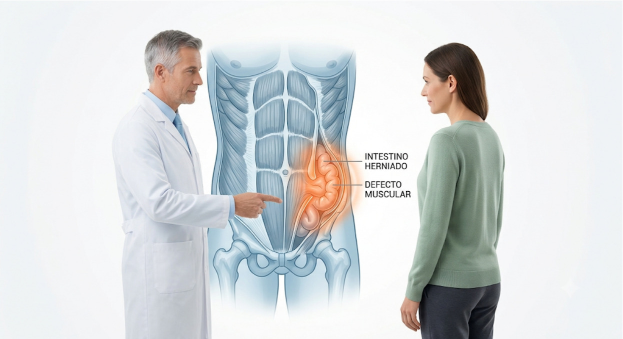 Hernias abdominales: por qué no deben ignorarse y cómo la mínima invasión cambia tu recuperación